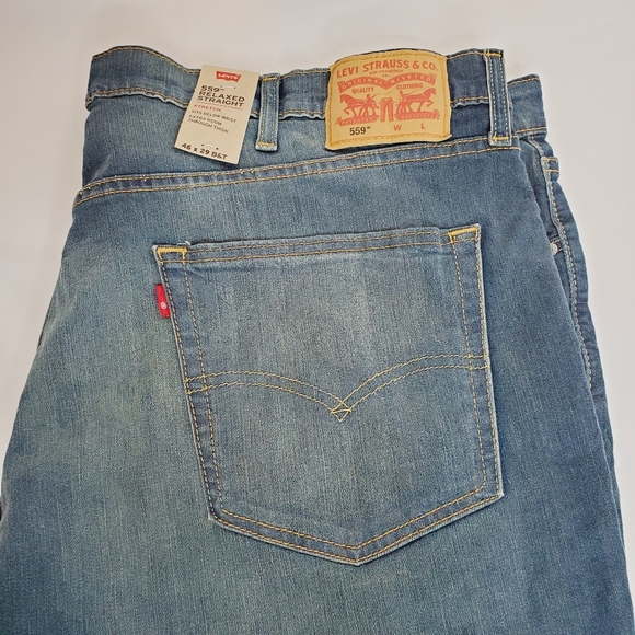 Levi's Men's 559 Big & Tall Relaxed Fit Jean's - Picture 4 of 12